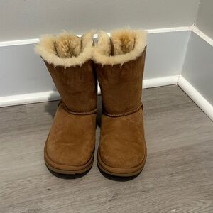 UGG Tan Boots with Brown Bows